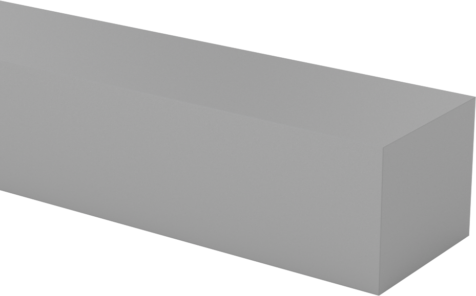 CPVC Çubuk, 1-1/2" Genişlik, 1-1/4" Kalınlık