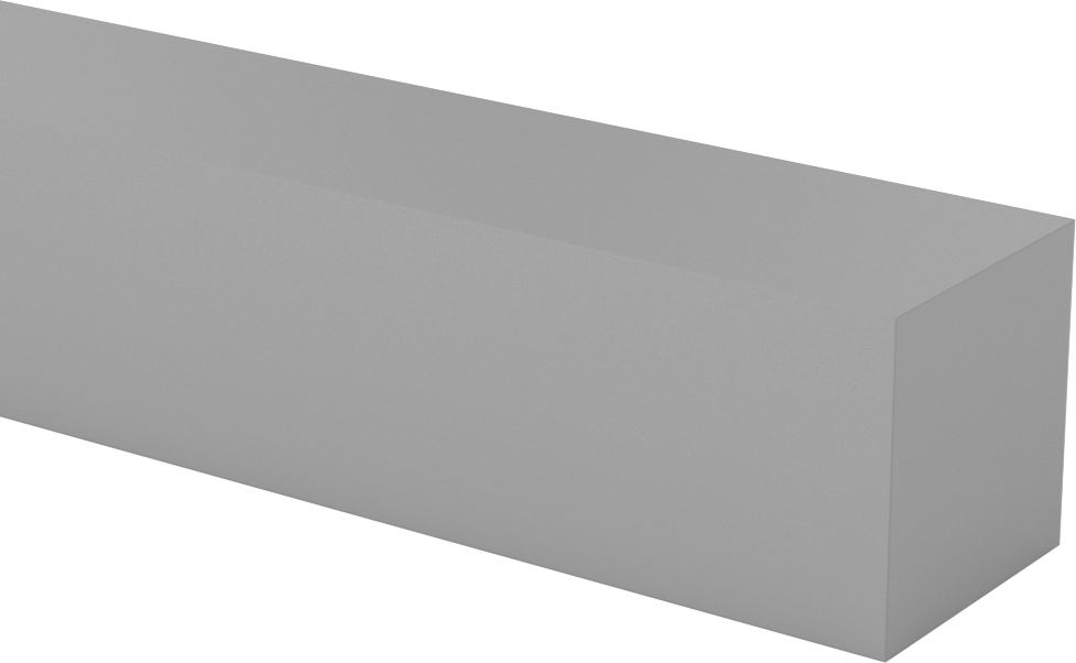 CPVC Çubuk, 1-1/2" Genişlik, 1-1/2" Kalınlık