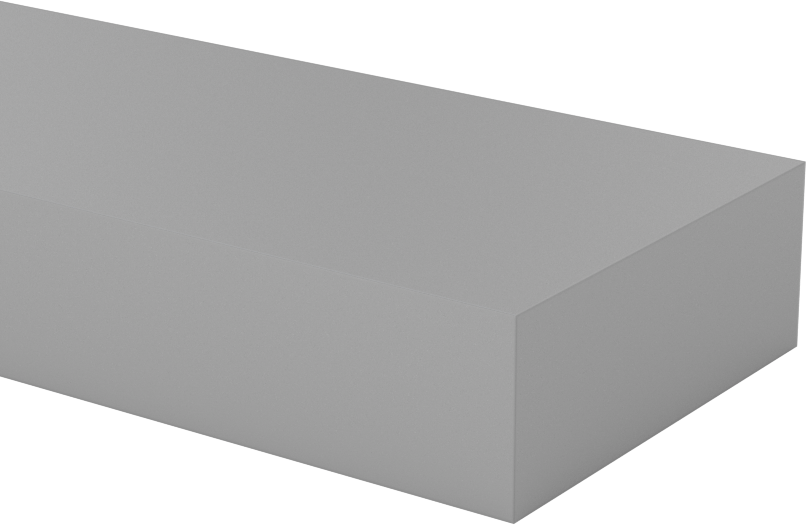 CPVC Çubuk, 2 inç Genişlik, 3/4" Kalınlık