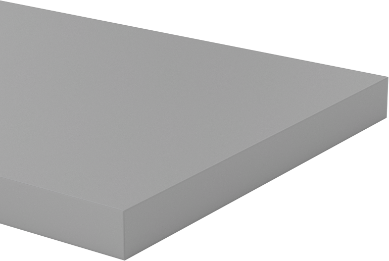 CPVC Çubuk, 2-1/2" Genişlik, 1/4" Kalınlık