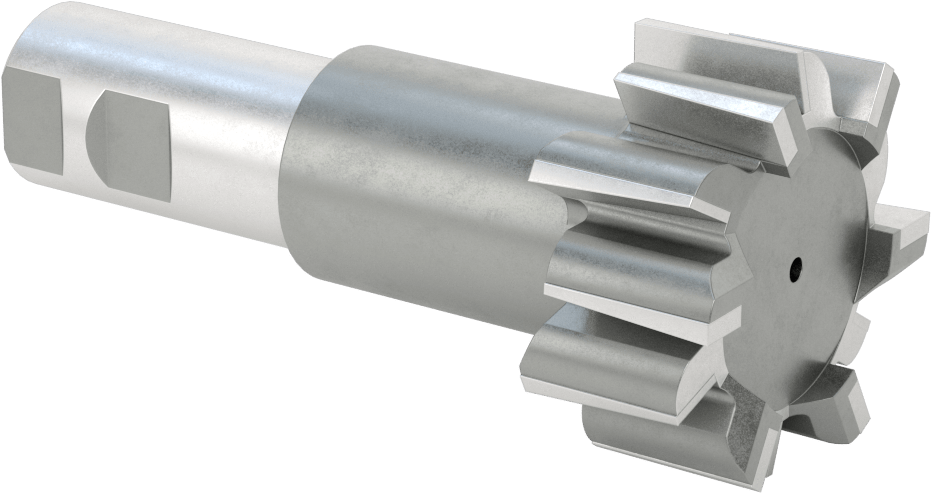 Yüksek Hızlı Çelik T-Yuvası Uçlu Freze, 1-1/2" T-yuvası cıvatası, Kaplamasız