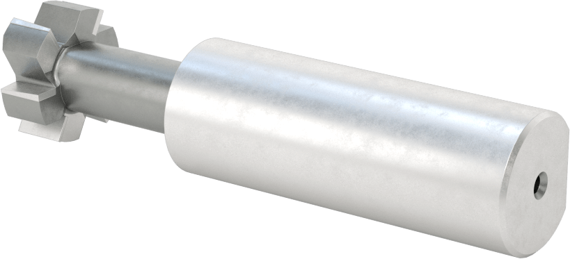 Yüksek Hızlı Çelik T-Yuvası Uçlu Freze, 3/8" T-Yuvası Cıvatası için, Kaplamasız