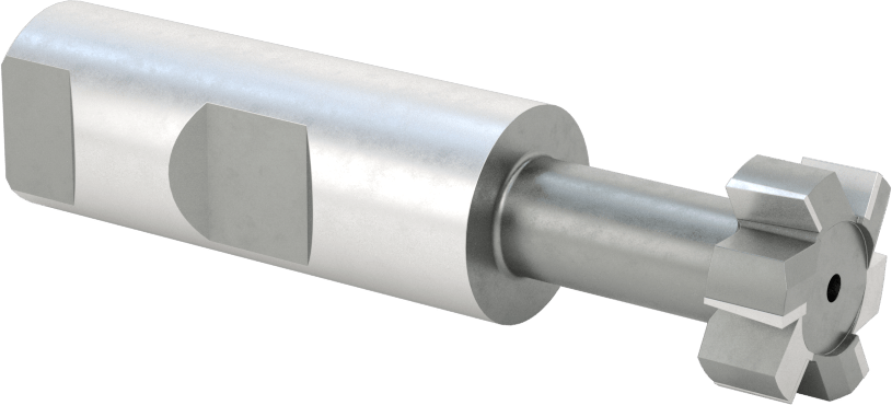Yüksek Hızlı Çelik T-Yuvası Uçlu Freze, 3/8" T-Yuvası Cıvatası için, Kaplamasız