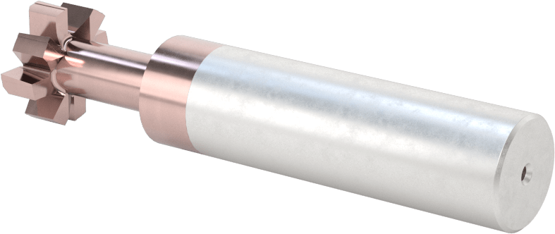 Yüksek Hızlı Çelik T-Yuvası Uçlu Freze, 1/4" T-Yuvası Cıvatası için, Titanyum Karbonitrür Kaplı