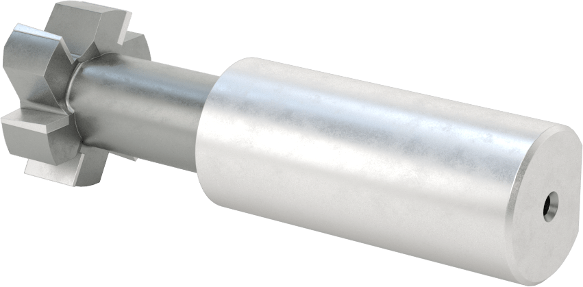 Yüksek Hızlı Çelik T-Yuvası Uçlu Freze, 5/8" T-Yuvası Cıvatası için, Kaplamasız