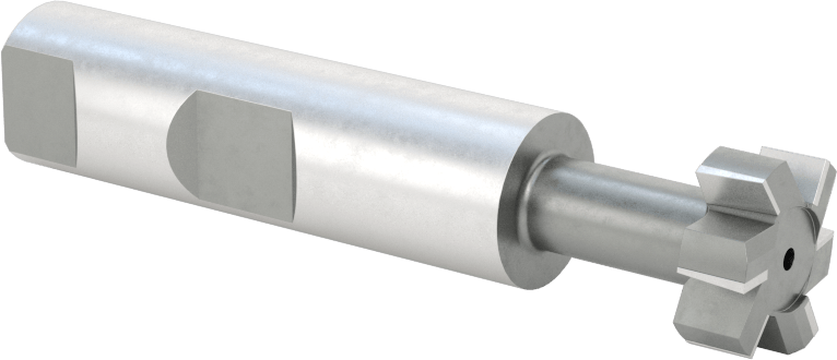 Yüksek Hızlı Çelik T-Yuvası Uçlu Freze, 1/4" T-Yuvası Cıvatası için, Kaplamasız