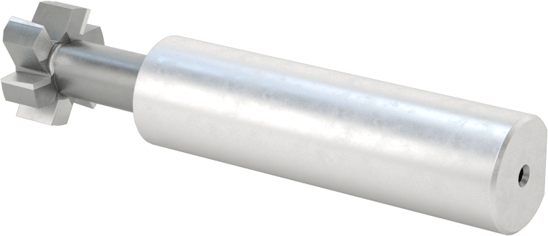 Yüksek Hızlı Çelik T-Yuvası Uçlu Freze, 1/4" T-Yuvası Cıvatası için, Kaplamasız