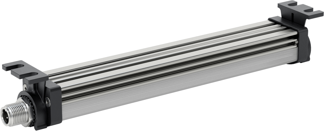 Kuru Ortam Şerit Makinesi Işığı, 24V DC, Kaskadlanamayan, 7-1/8“ Uzunluk x 1-1/4” Toplam Yükseklik