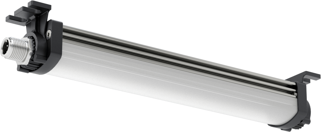 Kuru Ortam Şerit Makinesi Işığı, 24V DC, Kaskadlanamayan, 7-1/8“ Uzunluk x 1-1/4” Toplam Yükseklik