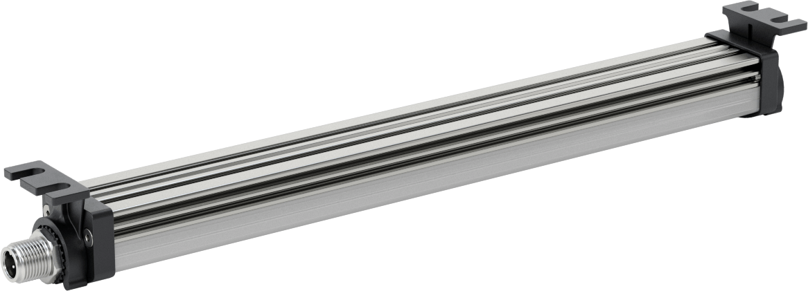 Kuru Ortam Şerit Makinesi Işığı, 24V DC, Kaskadlanamayan, 10-1/4“ Uzunluk x 1-1/4” Toplam Yükseklik