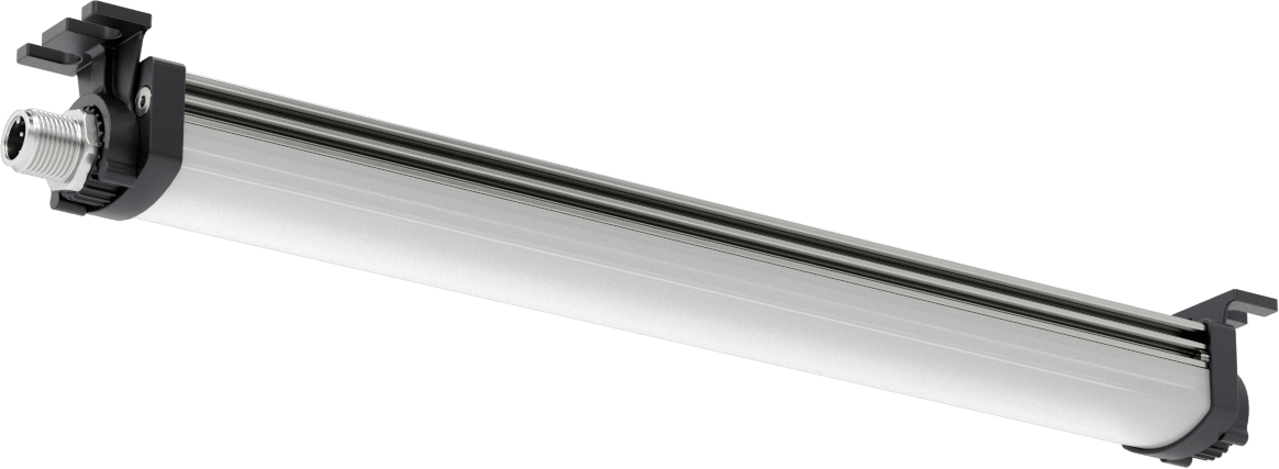 Kuru Ortam Şerit Makinesi Işığı, 24V DC, Kaskadlanamayan, 10-1/4“ Uzunluk x 1-1/4” Toplam Yükseklik