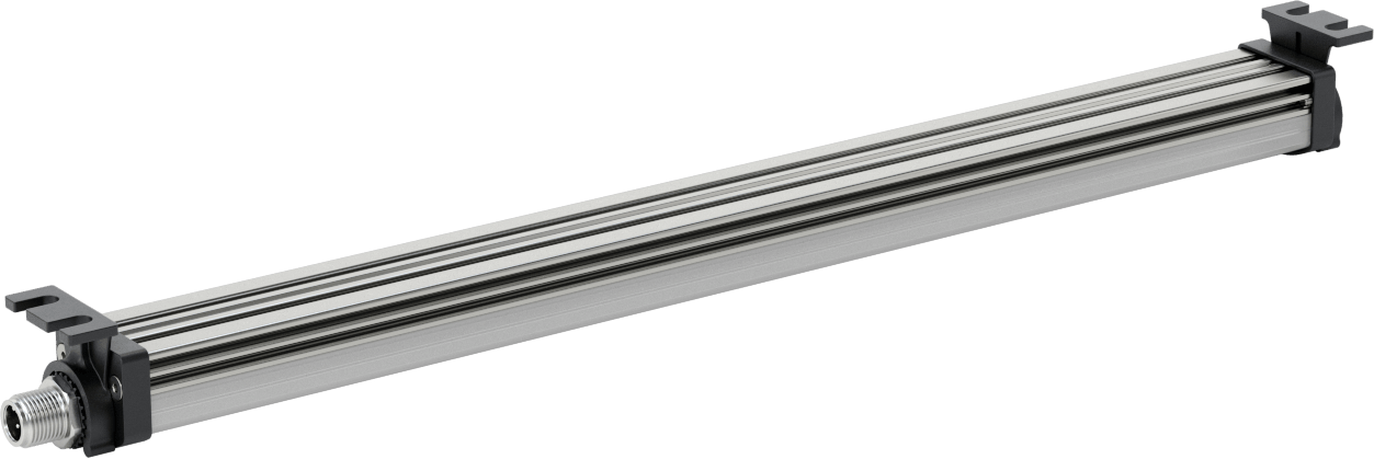 Kuru Ortam Şerit Makinesi Işığı, 24V DC, Kaskadlanamayan, 13-7/8“ Uzunluk x 1-1/4” Toplam Yükseklik