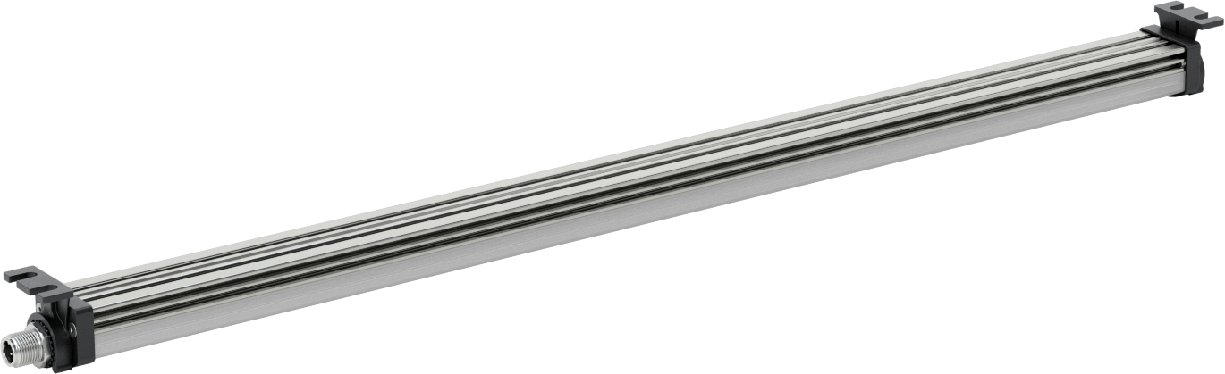 Kuru Ortam Şerit Makinesi Işığı, 24V DC, Kaskadlanamayan, 20-1/2“ Uzunluk x 1-1/4” Toplam Yükseklik