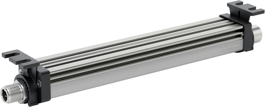 Kuru Ortam Şerit Makinesi Işığı, 24V DC, Kademeli, 7-1/8“ Uzunluk x 1-1/4” Toplam Yükseklik