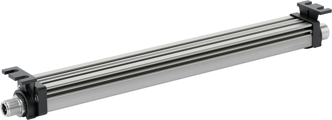 Kuru Ortam Şerit Makinesi Işığı, 24V DC, Kademeli, 10-1/4“ Uzunluk x 1-1/4” Toplam Yükseklik