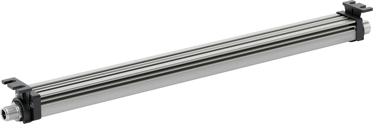 Kuru Ortam Şerit Makinesi Işığı, 24V DC, Kademeli, 13-7/8“ Uzunluk x 1-1/4” Toplam Yükseklik