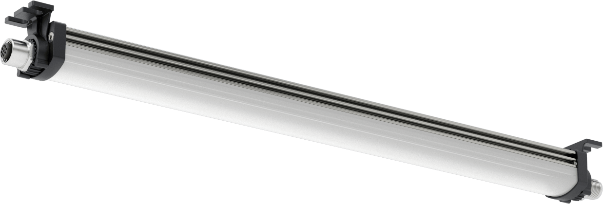Kuru Ortam Şerit Makinesi Işığı, 24V DC, Kademeli, 13-7/8“ Uzunluk x 1-1/4” Toplam Yükseklik