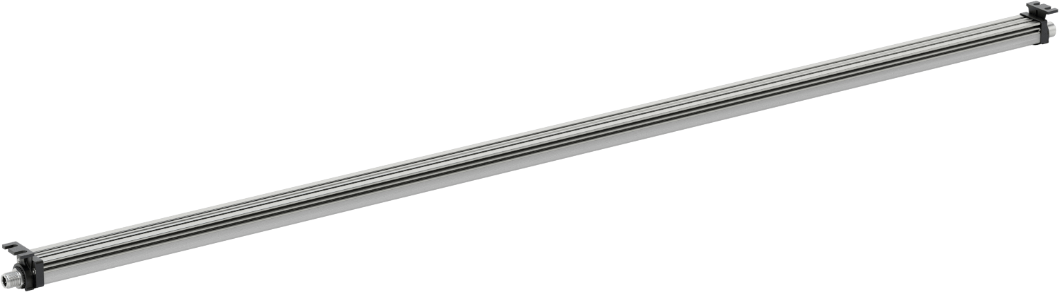 Kuru Ortam Şerit Makinesi Işığı, 24V DC, Kademeli, 40-1/4“ Uzunluk x 1-1/4” Toplam Yükseklik