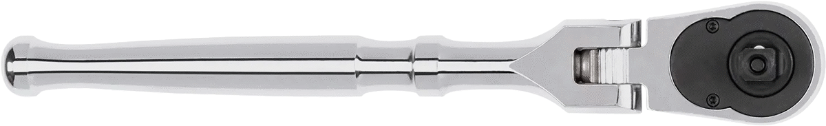 Hızlı Açma Esnek Başlıklı Cırcır Anahtarı, 1/4" Kare Tahrik, 6-5/8" Toplam Uzunluk