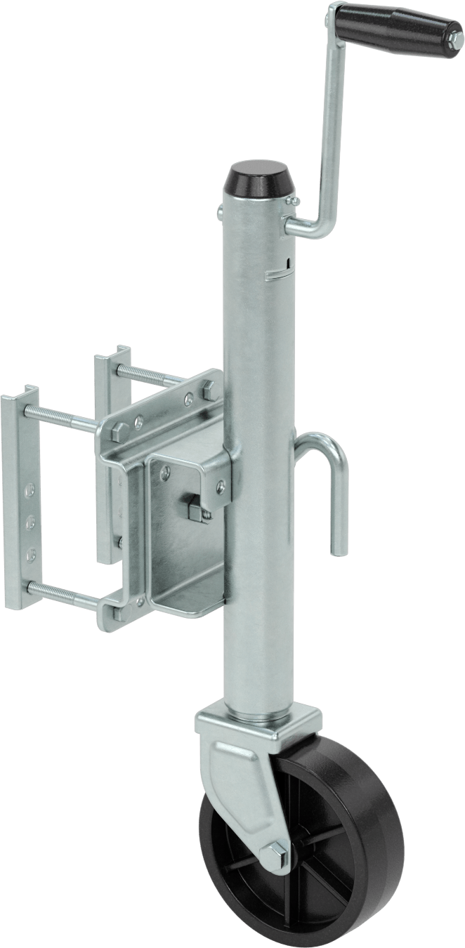 Tekerlekli Dengeleme Krikosu, Katlanabilir, 1200 lb. Kapasite, 12-1/2" Minimum Yükseklik