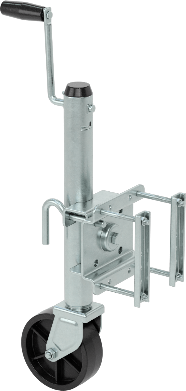 Tekerlekli Dengeleme Krikosu, Katlanabilir, 1200 lb. Kapasite, 12-1/2" Minimum Yükseklik