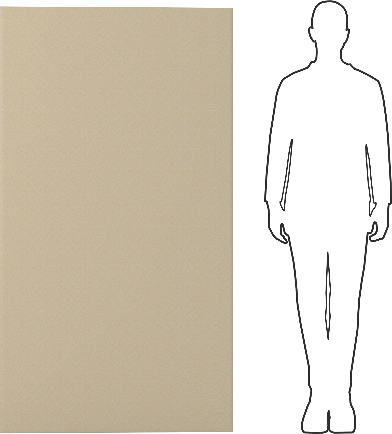 Yüksek Sıcaklık Keçesi, Levha, 36" x 66", 0,125" Kalınlık