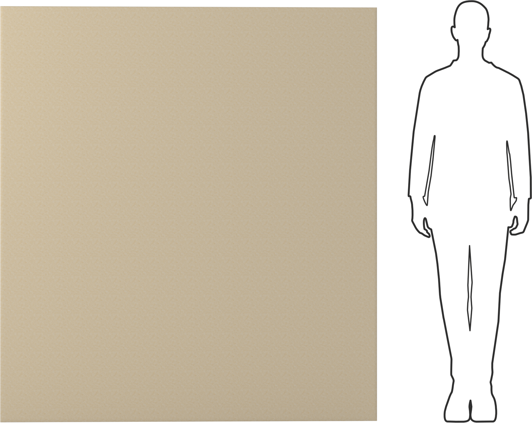 Yüksek Sıcaklık Keçesi, Levha, 60" x 66", 0,125" Kalınlık