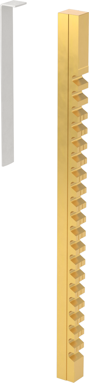 Yüksek Hızlı Çelik Kama Yuvası Broşu, TiN Kaplamalı, 18 mm Kama Yuvası Genişliği için, Stil E