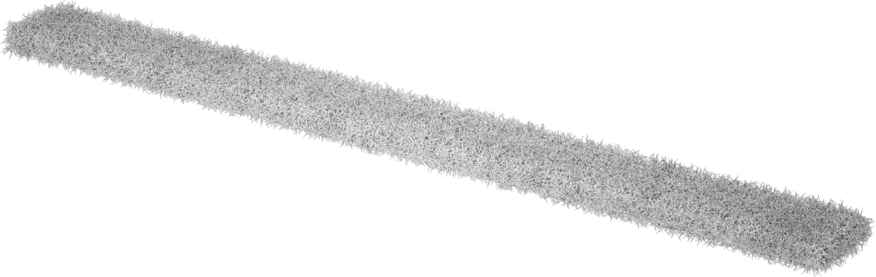 Sentetik Keçe, Yapışkan Arka Yüz, 1" Genişlik, 1/4" Kalınlık