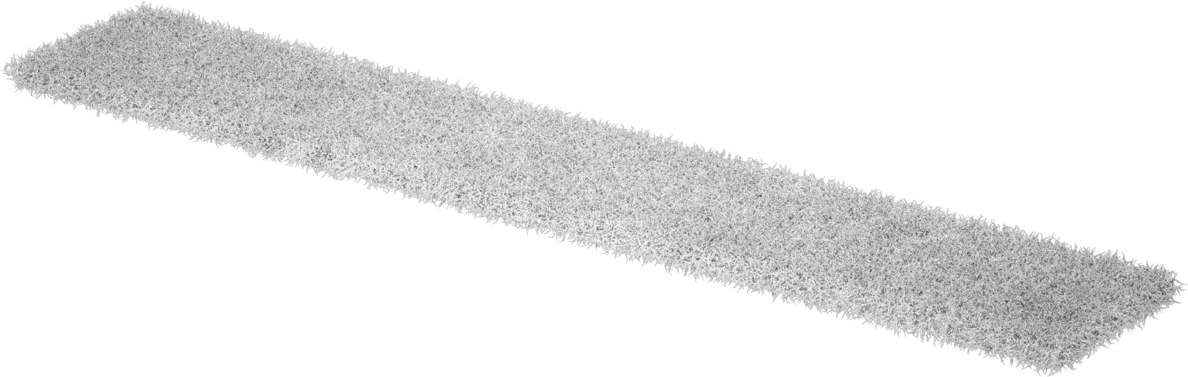 Sentetik Keçe, Düz Destek, 2 inç Genişlik, 1/8" Kalınlık