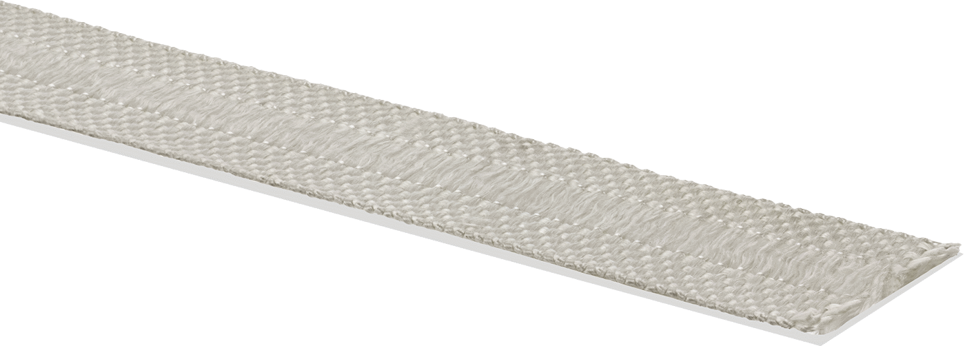 Yüksek Sıcaklık Oluklu Halat Kenar Contası, Yapışkan arka yüz, 3" Genişlik, 1/8" Kalınlık, 25 Fit Uzunluk