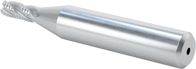 Kaplamasız Kaba İşleme Kobalt Çelik Kare Uçlu Freze, 4 Kanallı, 3/16" Freze Çapı, 2-3/8" Toplam Uzunluk, Kaba