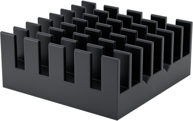 Yapışkan Montajlı Isı Emici, 9,5 mm Yükseklik x 23 mm Uzunluk x 23 mm Genişlik Toplam