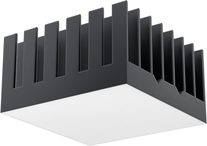 Yapışkan Montajlı Isı Emici, 14,5 mm Yükseklik x 27 mm Uzunluk x 27 mm Genişlik Toplam
