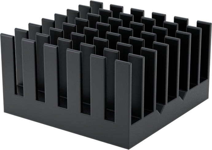 Yapışkan Montajlı Isı Emici, 14,5 mm Yükseklik x 27 mm Uzunluk x 27 mm Genişlik Toplam