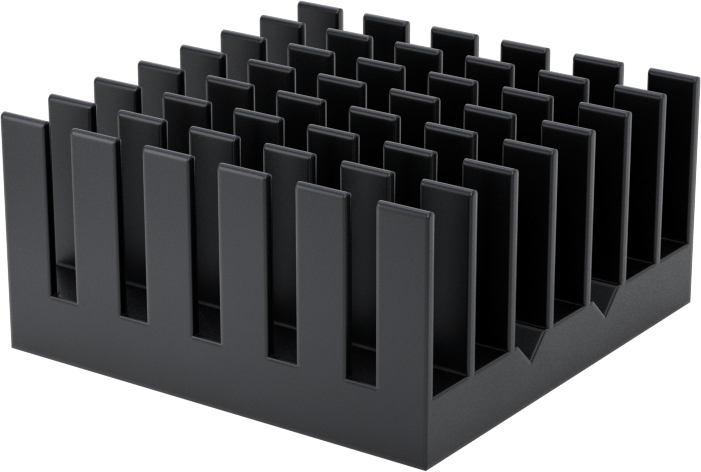 Yapışkan Montajlı Isı Emici, 14,5 mm Yükseklik x 30 mm Uzunluk x 30 mm Genişlik Toplam
