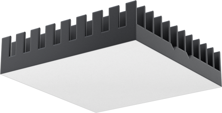 Yapışkan Montajlı Isı Emici, 9,5 mm Yükseklik x 40 mm Uzunluk x 40 mm Genişlik Toplam