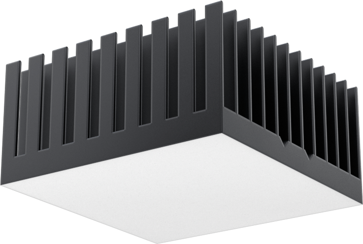 Yapışkan Montajlı Isı Emici, 19,5 mm Yükseklik x 40 mm Uzunluk x 40 mm Genişlik Toplam