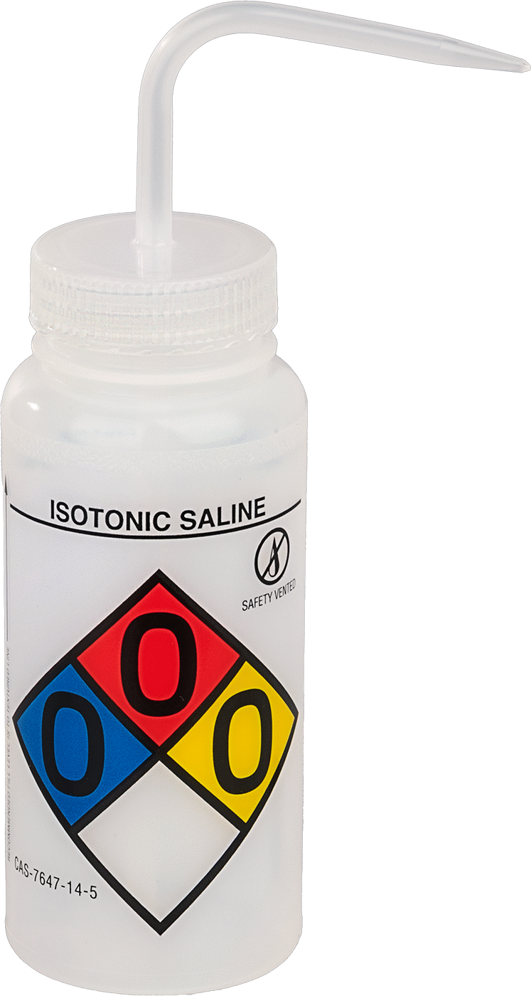 Açılı Nozullu Her Açıdan Sıkılabilen Şişeler, İzotonik Tuzlu Su Mesajı, 16 FL. oz. Kapasite