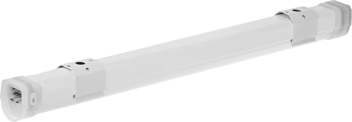 Yıkanabilir Tavan ve Duvar Şerit Işığı, Dahili LED ile, 19" Toplam Uzunluk