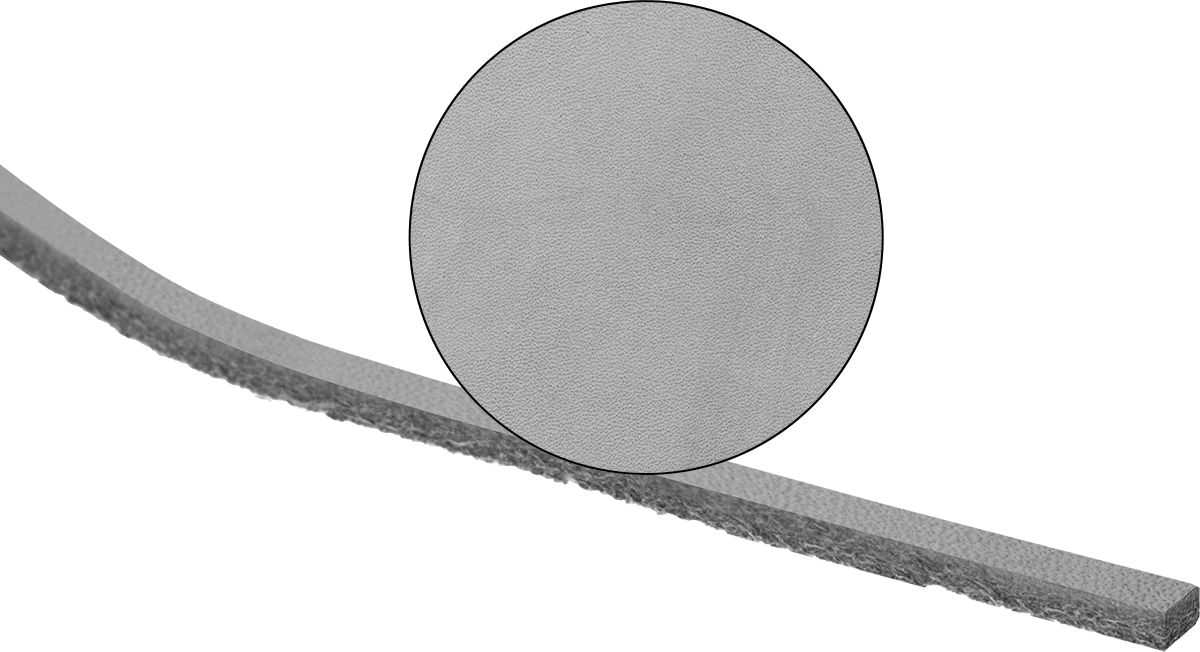 Esnek Deri Kordon, 1/8“ Genişlik x 48” Uzunluk x 3/32" Kalınlık