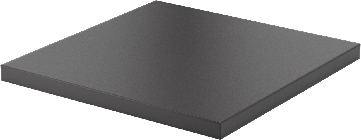 Karbon Dolgulu UHMW Polietilen Levha, Elektrik İletken, Kaygan, 12" x 12" x 3/4"