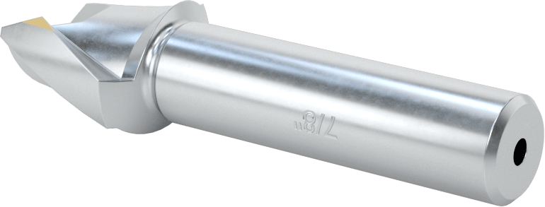 Kaplamasız Kobalt Çelik Kare Uçlu Freze, 2 Yiv, 7/8" Freze Çapı, 2-5/8" Toplam Uzunluk