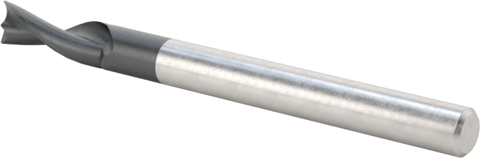 Alüminyum için Karbür Uçlu Freze, Pirinç, ve Bronz, Yüksek Performans, 2 Yiv, 1/8" Freze Çapı, 3/8" Uzun Kesim