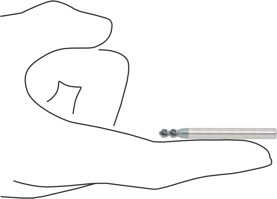 Alüminyum için Karbür Uçlu Freze, Pirinç, ve Bronz, Yüksek Performans, 2 Yiv, 5/32" Freze Çapı, 5/16" Uzun Kesim