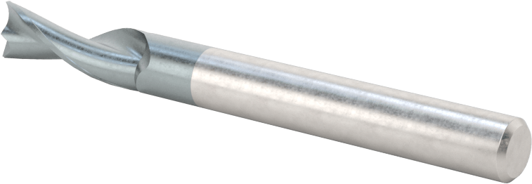 Alüminyum için Karbür Uçlu Freze, Pirinç, ve Bronz, Yüksek Performans, 2 Yiv, 1/4" Freze Çapı, 3/4" Uzun Kesim