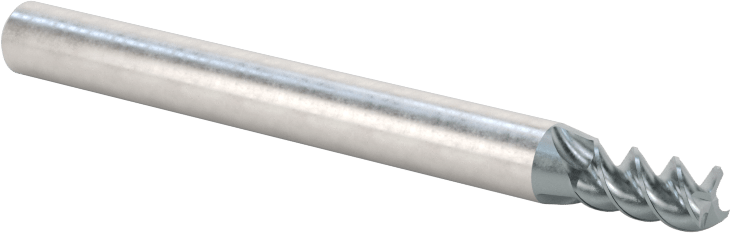 Alüminyum için Karbür Uçlu Freze, Pirinç, ve Bronz, Yüksek Performans, 3 Yiv, 5/32" Freze Çapı, 5/16" Uzun Kesim