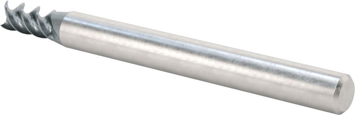 Alüminyum için Karbür Uçlu Freze, Pirinç, ve Bronz, Yüksek Performans, 3 Yiv, 5/32" Freze Çapı, 5/16" Uzun Kesim