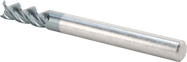 Alüminyum için Karbür Uçlu Freze, Pirinç, ve Bronz, Yüksek Performans, 3 Yiv, 3/16" Freze Çapı, 9/16" Uzun Kesim