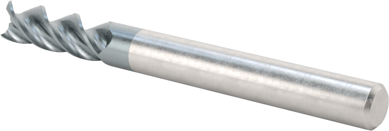 Alüminyum için Karbür Uçlu Freze, Pirinç, ve Bronz, Yüksek Performans, 3 Yiv, 1/4" Freze Çapı, 3/4" Uzun Kesim